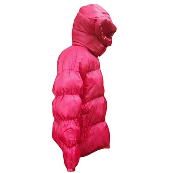 Avirex VTG Hooded Down Puffer Coat Red Men's sz XL - Picture 6 of 7